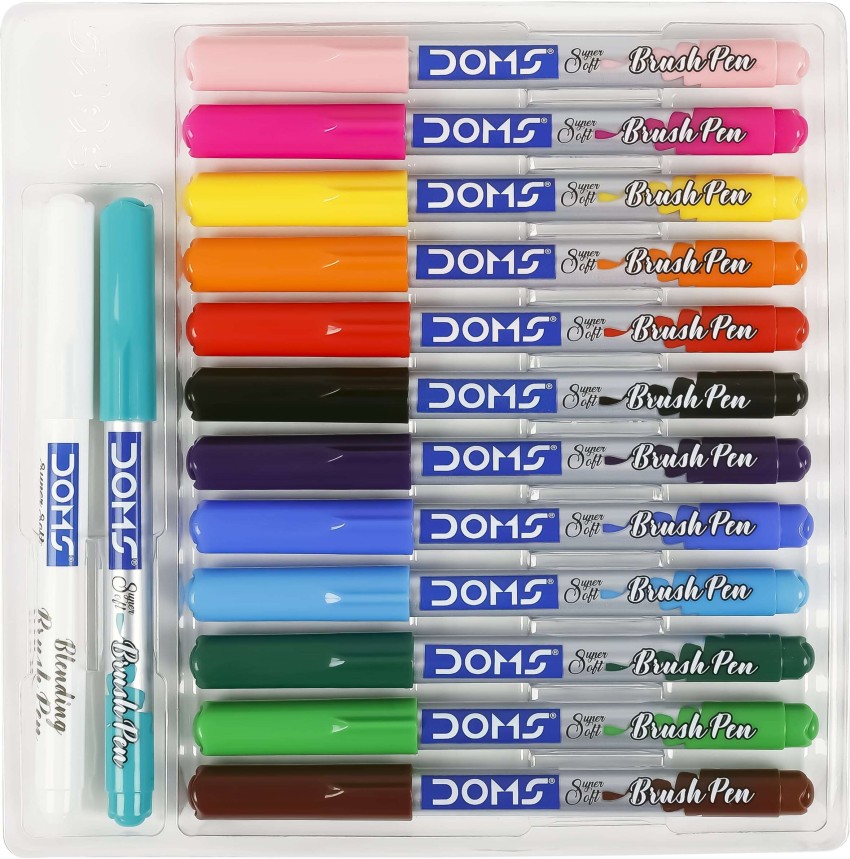 Doms Brush Pens Pack of 14 Shades (8906073781377) - Universal Book