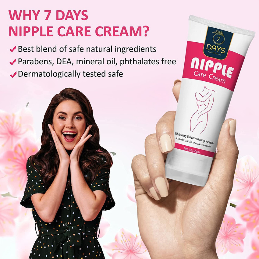 7 Days Organic nipple care cream for women 100 natural no side effects Price in India Buy 7 Days Organic nipple care cream for women 100 natural no side effects online at Flipkart