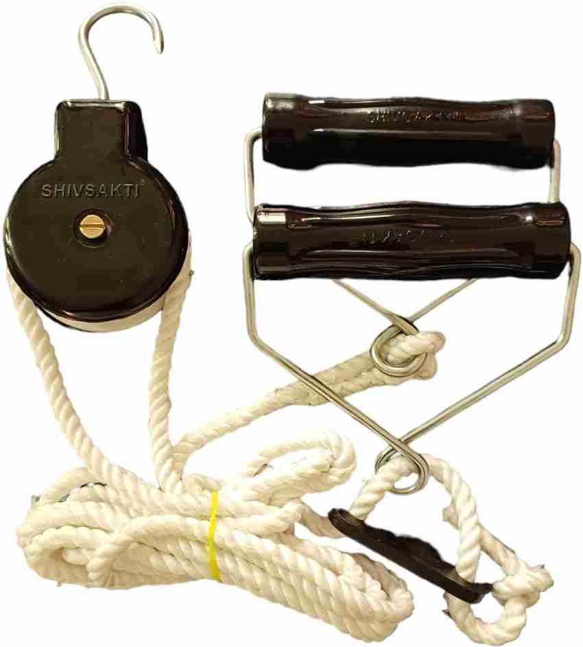 ShivSakti Physiotherapy Overhead/Shoulder Rope(Cable) & Pulley Ball Bearing  Skipping Rope
