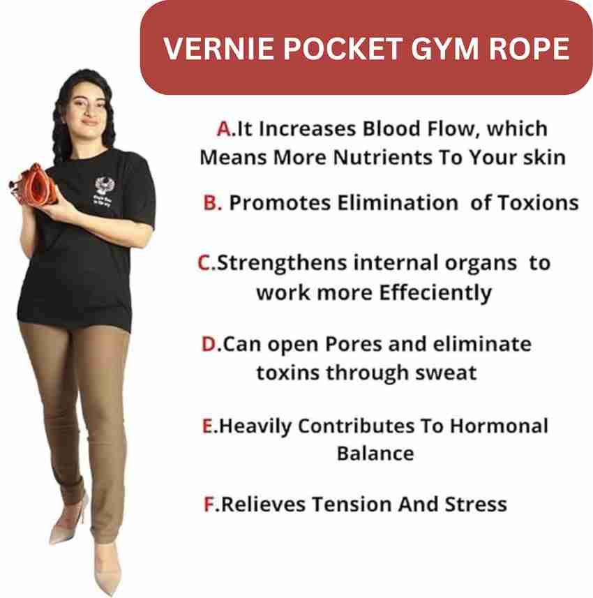 VERNIE Pocket Gym Rope For Men and Women Physiotherapy Exercise Freestyle Skipping Rope Buy VERNIE Pocket Gym Rope For Men and Women Physiotherapy Exercise Freestyle Skipping Rope Online at Best Price...