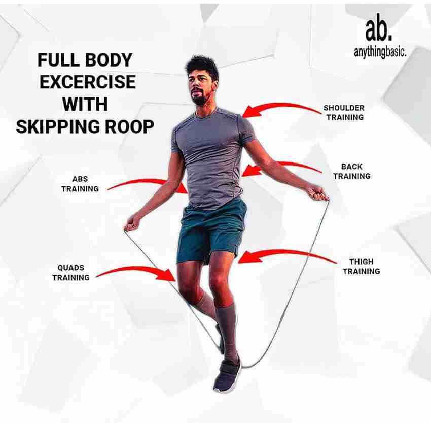 anythingbasic. Skipping Speed Rope Training Exercise and Workout for Men and Women Red Freestyle Skipping Rope Buy anythingbasic. Skipping Speed Rope Training Exercise and Workout for Men and Women Re...