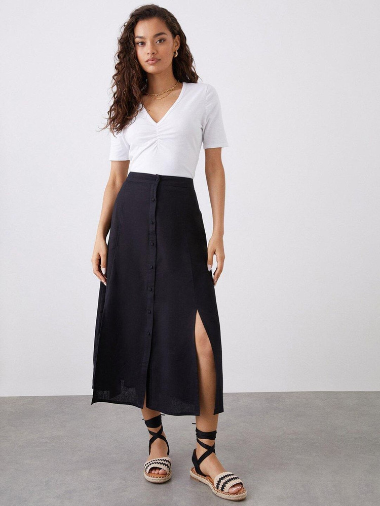 DOROTHY PERKINS Solid Women A line Black Skirt Buy DOROTHY PERKINS Solid Women A line Black Skirt Online at Best Prices in India Flipkart