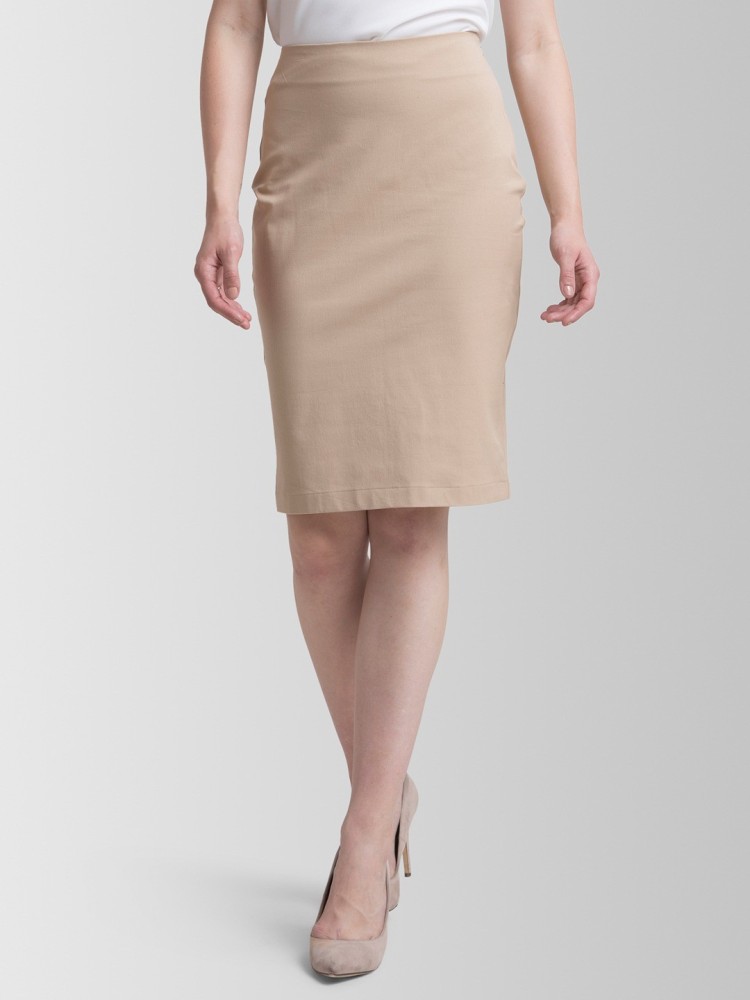 Pencil skirt outlet beige