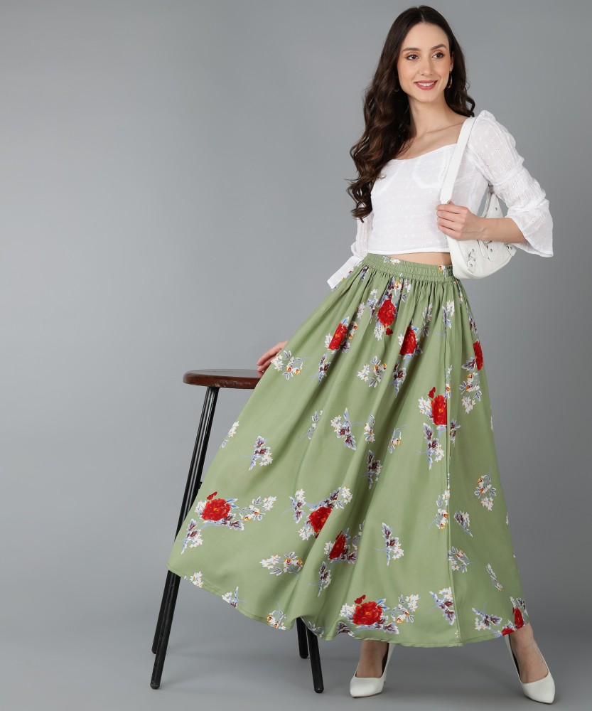 Buy Floral Printed A Line Skirt Online  FableStreet