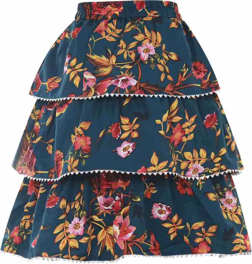 Miranga Checkered Girls Layered Light Blue Skirt Buy Miranga Checkered Girls Layered Light Blue Skirt Online at Best Prices in India Flipkart