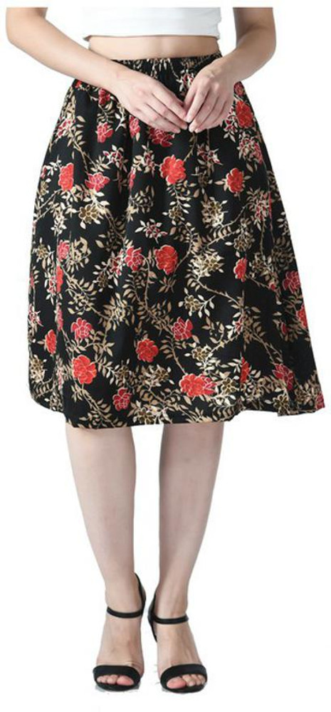 Indistar Floral Print Women Regular Black Skirt Buy Indistar Floral Print Women Regular Black Skirt Online at Best Prices in India Flipkart