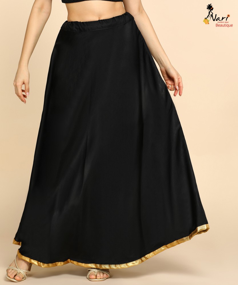 Black long skirt outlet online india