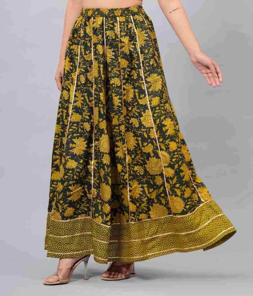 Clothy N Wave Printed Women Flared Black Yellow Skirt Buy Clothy N Wave Printed Women Flared Black Yellow Skirt Online at Best Prices in India Flipkart