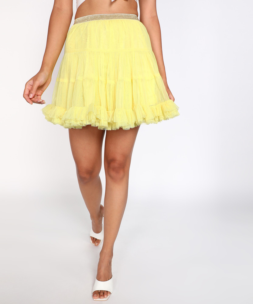 Yellow skirt forever 21 top