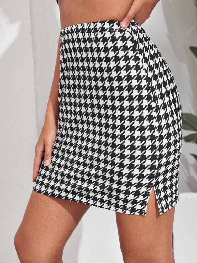 Black and white outlet skirt xs