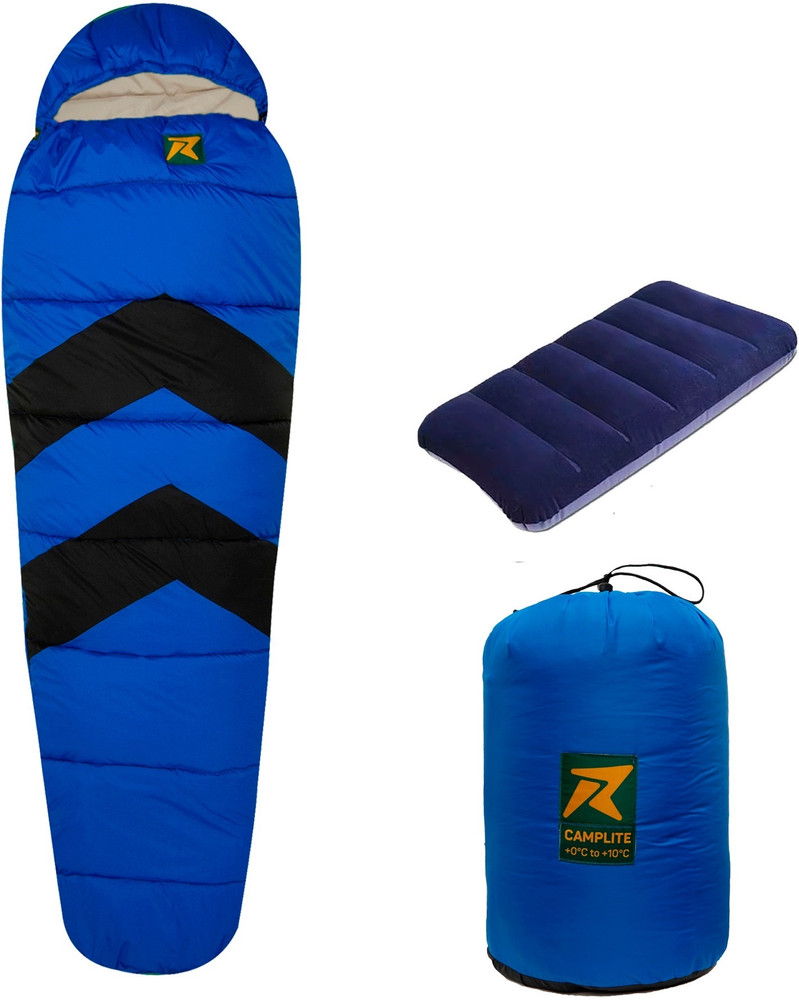 Rocksport Camplite 0 C to 10 C Sleep Bag For Camping and Traveling Blue Black 1.4 kg Sleeping Bag Flipkart