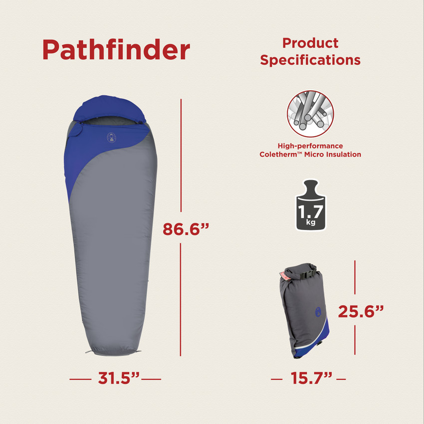 Coleman backpacking mummy sales sleeping bag