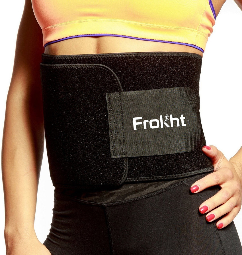frokht Premium Sweat Belt Waist Trimmer Adjustable Slimming Belt for Men Women Size Free Size Slimming Belt Price in India Buy frokht Premium Sweat Belt Waist Trimmer Adjustable