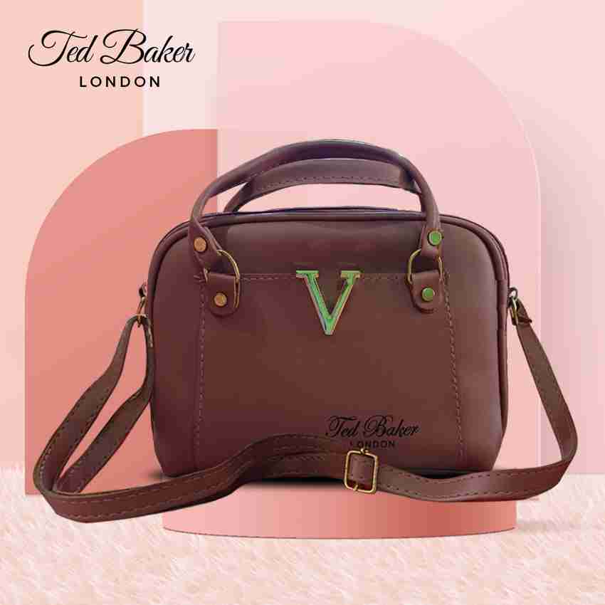 Shoprrs Brown Sling Bag Ted Baker Brown Price in India Flipkart