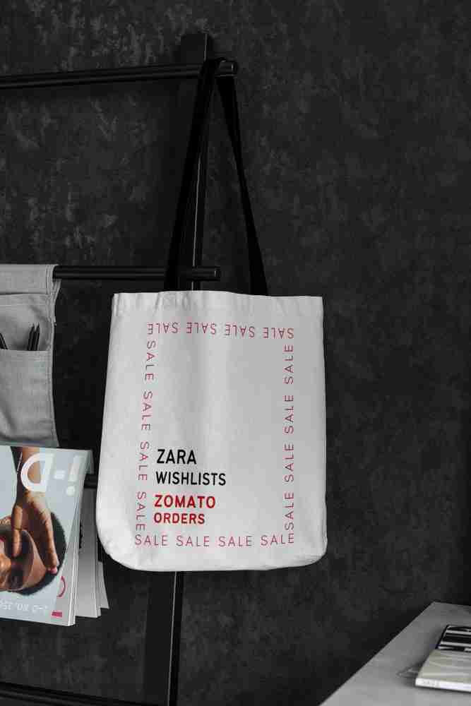 Zara white tote best sale bag