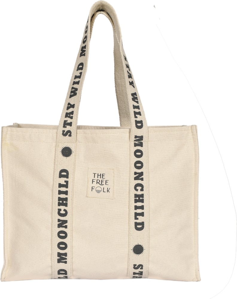 The Free Folk White Tote Premium Unisex Canvas Cotton Tote Bag Natural White Price in India Flipkart