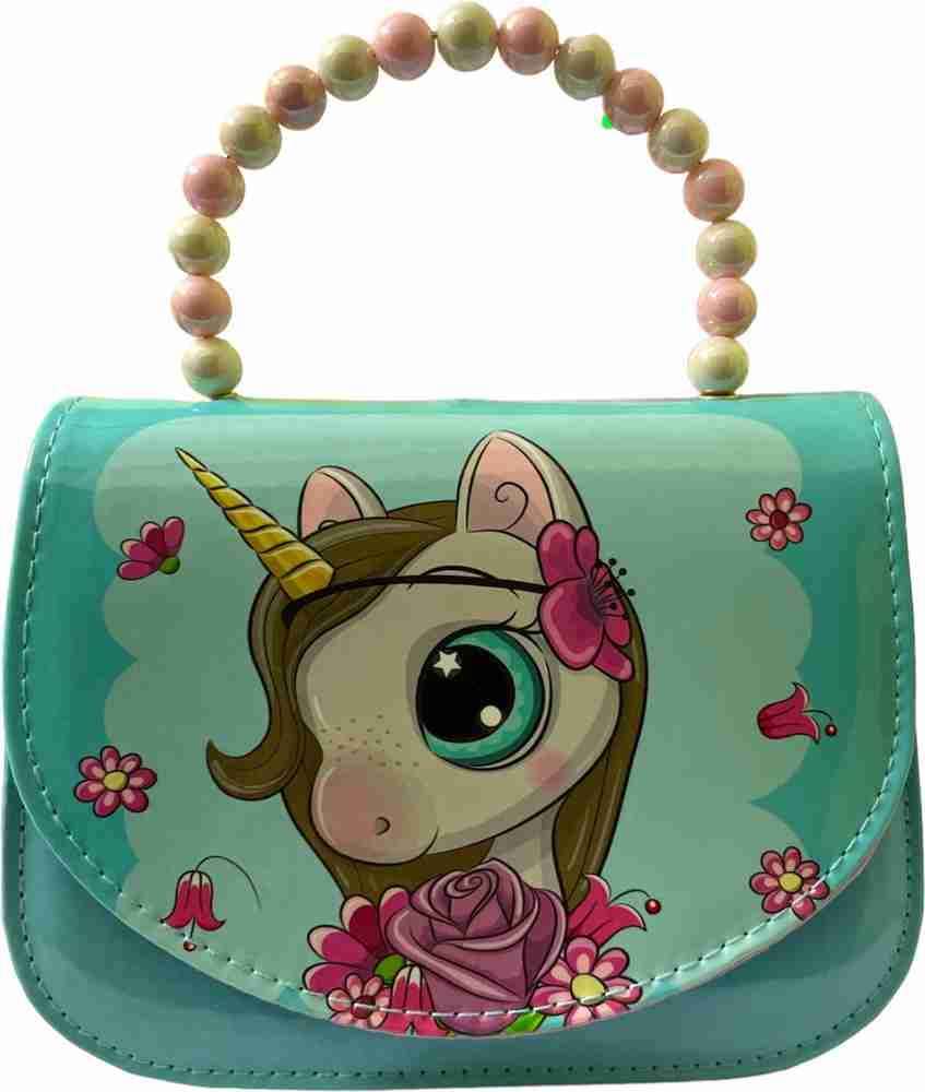 Urban Festivities Multicolor Sling Bag Unicorn Sling Bag for Girls