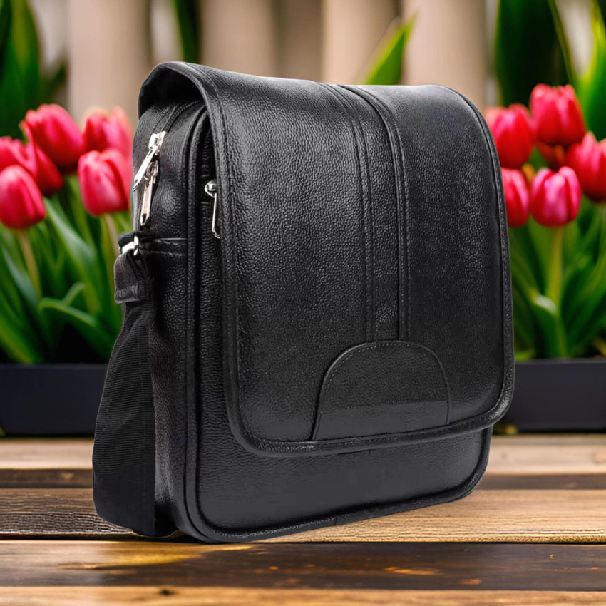 JairaJ Black Sling Bag Men Sling Bag extra large side bag for men BLACK Price in India Flipkart