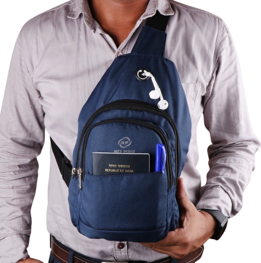 Nice Purse Clear Shoulder Bag Crossbody Shoulder Backpack Chest Sling Bag Lightweight One Strap SlingBag Blue1 Blue1 Price in India Flipkart