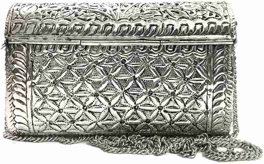 Metal clutch purse best sale