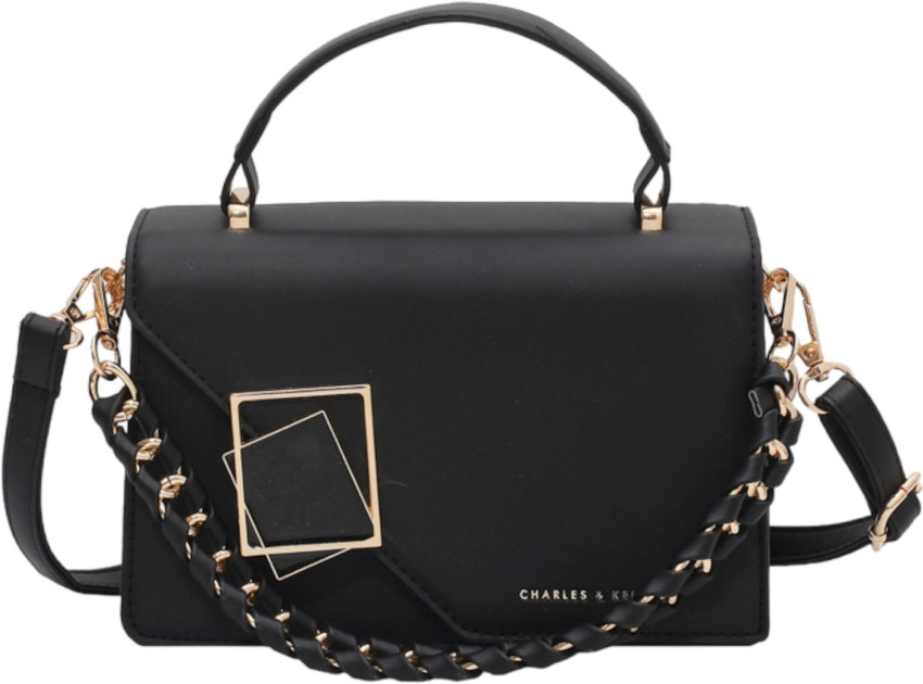 santorini Black Sling Bag Fancy sling for women BLACK Price in India Flipkart