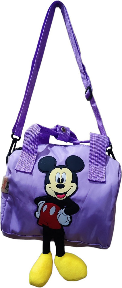 INGENIEUX Purple Sling Bag Mickey Mouse Bag for Kids Purple