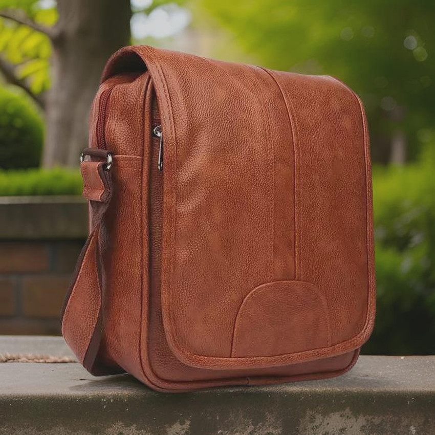 JairaJ Tan Sling Bag Men Sling Bag extra large side bag for men TAN Price in India Flipkart