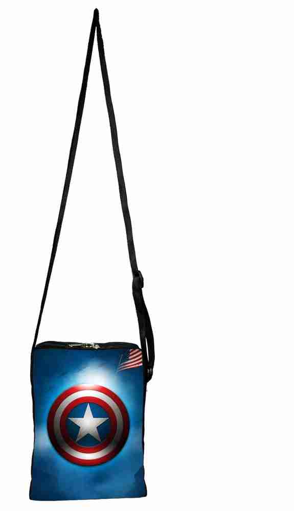 MY FAV Multicolor Messenger Bag Captain America Print Messanger Bag For Men Women Sling Bag For Boys Girls MULTICOLOR Price in India Flipkart