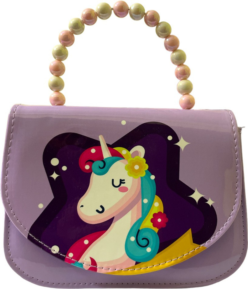 Urban Festivities Multicolor Sling Bag Unicorn Sling Bag for Girls