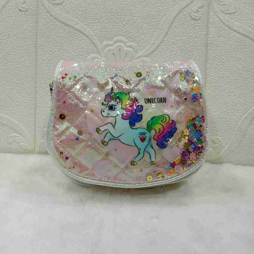 Priceless Deals Pink Sling Bag Unicorn Purse Coin Purse for Kids