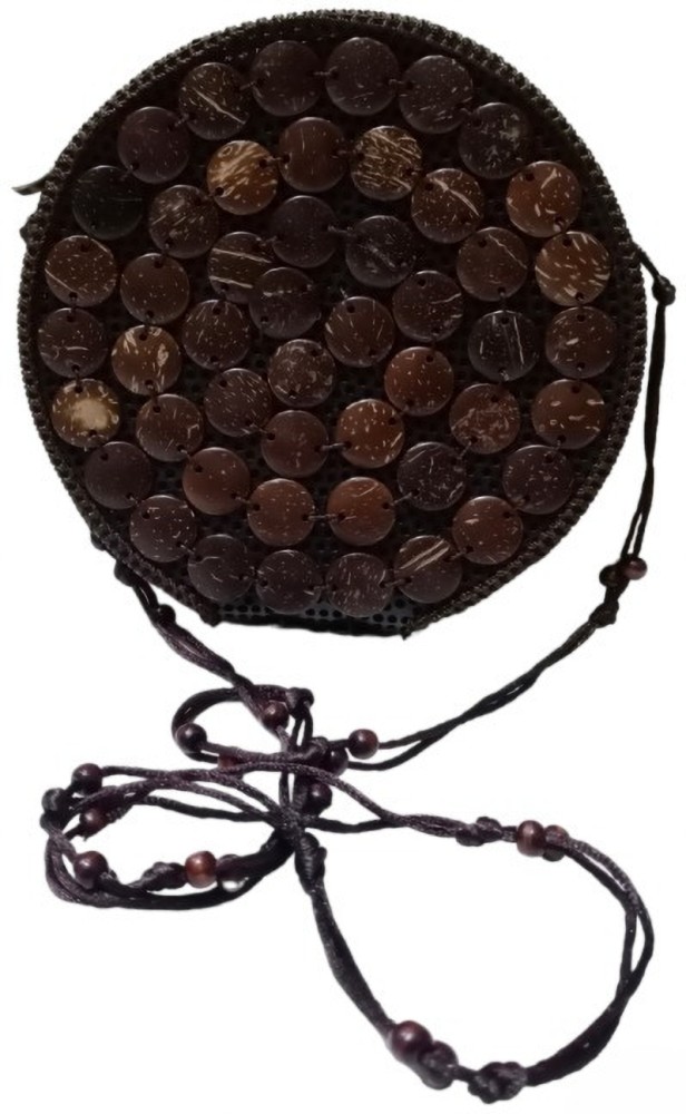 Brown Round Coconut Shell Purse, Box at best price in Coimbatore