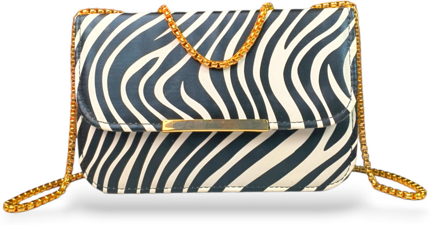 SHIREEN White Sling Bag Zig Zag Double Chain Sling Bag For Women Side Purse White Price in India Flipkart