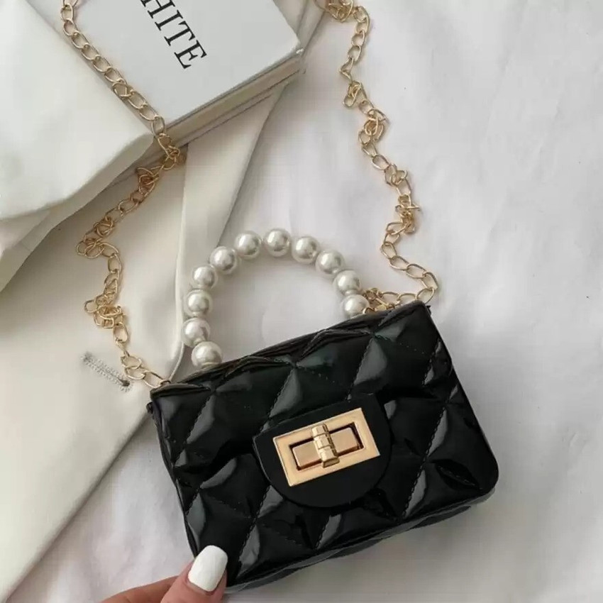BATCAT Black Black Clutch Mini Purse sling bag for Girls Kids Jelly Purse Clutch Crossbody Shoulder Bag Black Price in India Flipkart