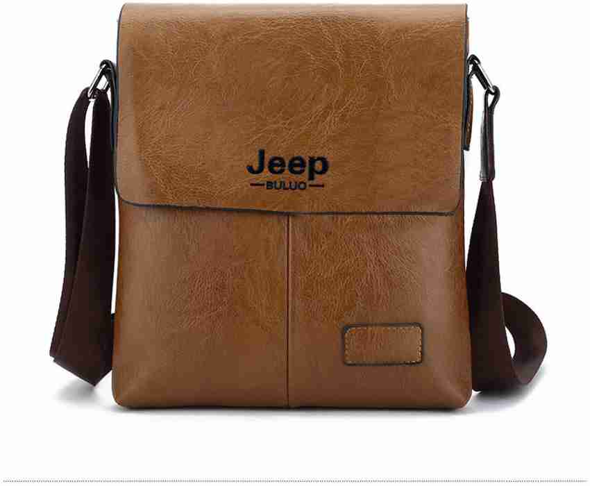 jeep buluo Khaki Messenger Bag Jeep Khaki Price in India