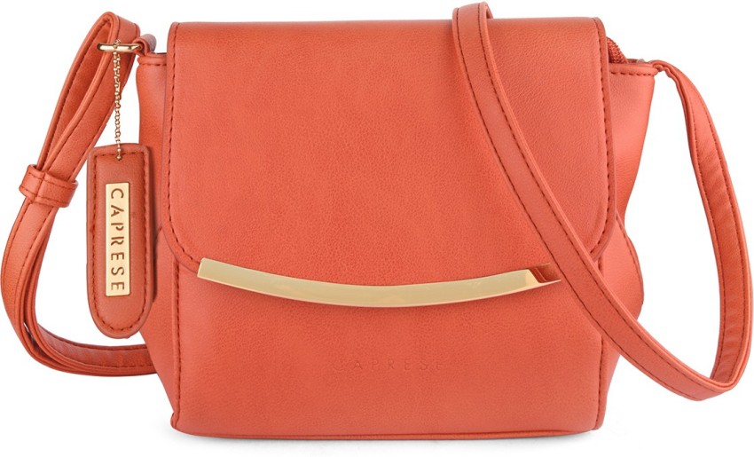 Caprese Women's Sling Bag (Orange) : : Fashion