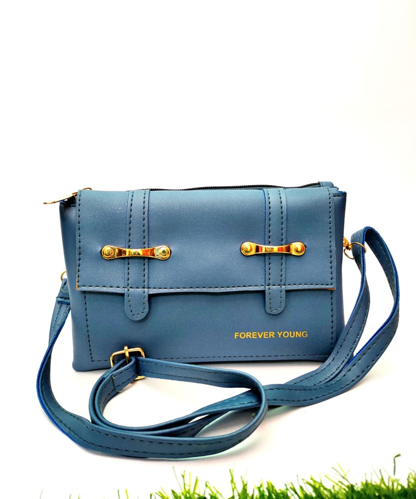 Buy TOYPROFESSOR Blue Color Sling Bag for women