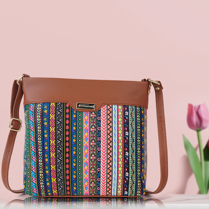 Shining star Pink Sling Bag Regular Size PEACH Price in India Flipkart