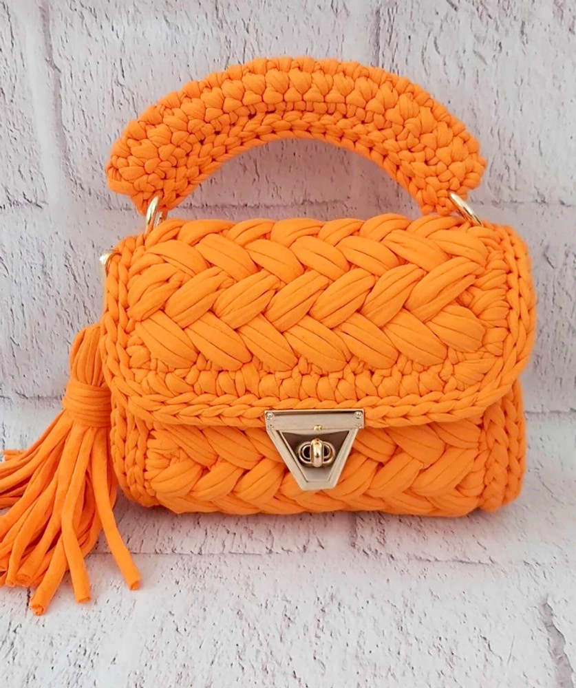 Toprico Orange Sling Bag CROCHET KNIT MINI BAG ORANGE Price in India Flipkart