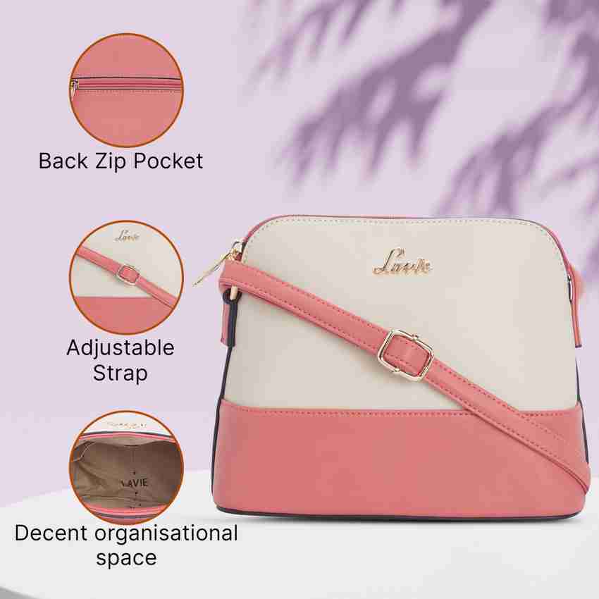 Lavie pink sling bag top