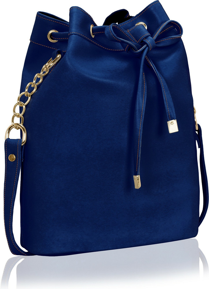 Royal blue matty sling top bag