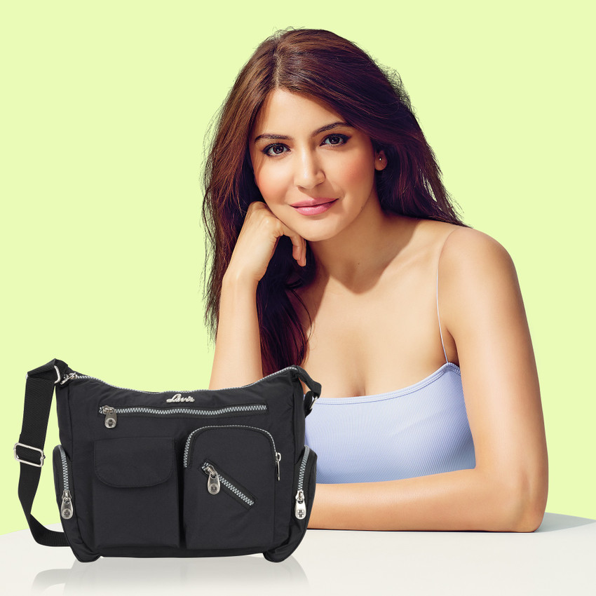 LAVIE Black Sling Bag Hilite Cleo Black Price in India Flipkart