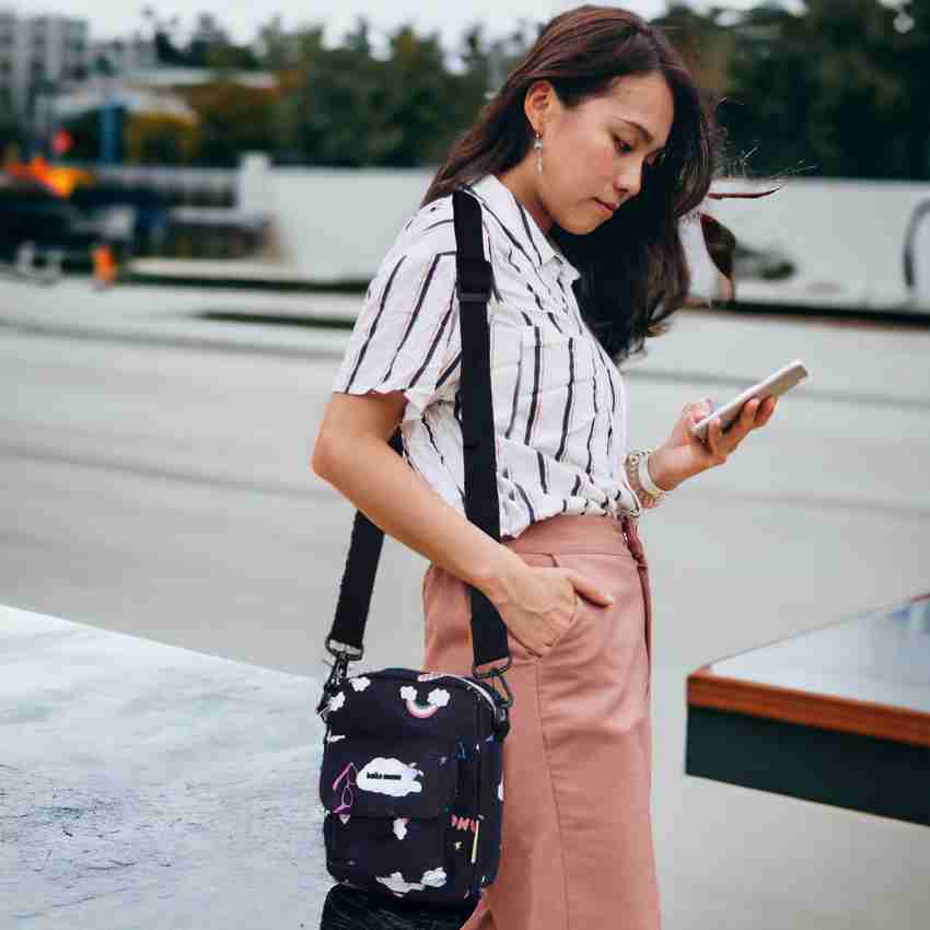 Mum Black Sling Bag Mumu sling bag Black Price in India Flipkart