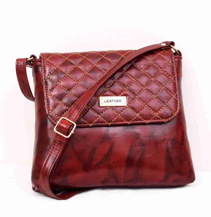 Shree leather sling on sale bag