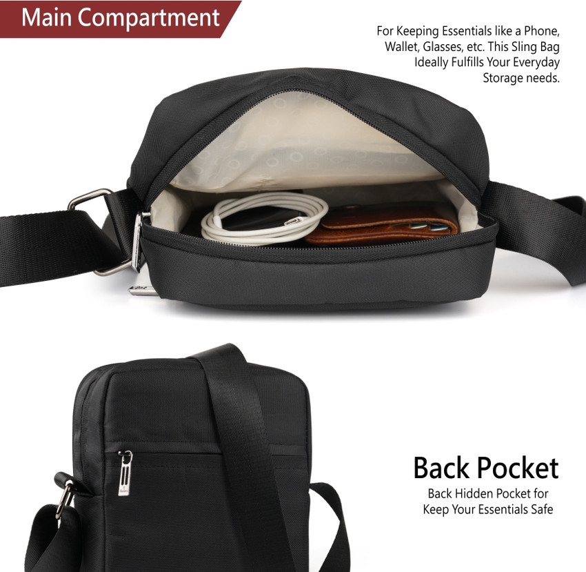 Small sling bag for passport clearance