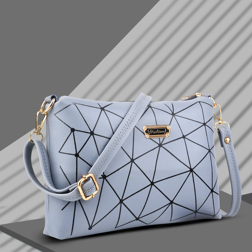 Fiesto fashion Grey Sling Bag Attractive Printed Formal Sling Bag Grey Grey Price in India Flipkart