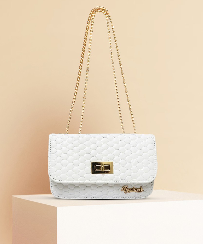 Fargo White Sling Bag Women's Leatherette Sling Bag (White) (White_FGO-344)  White - Price in India