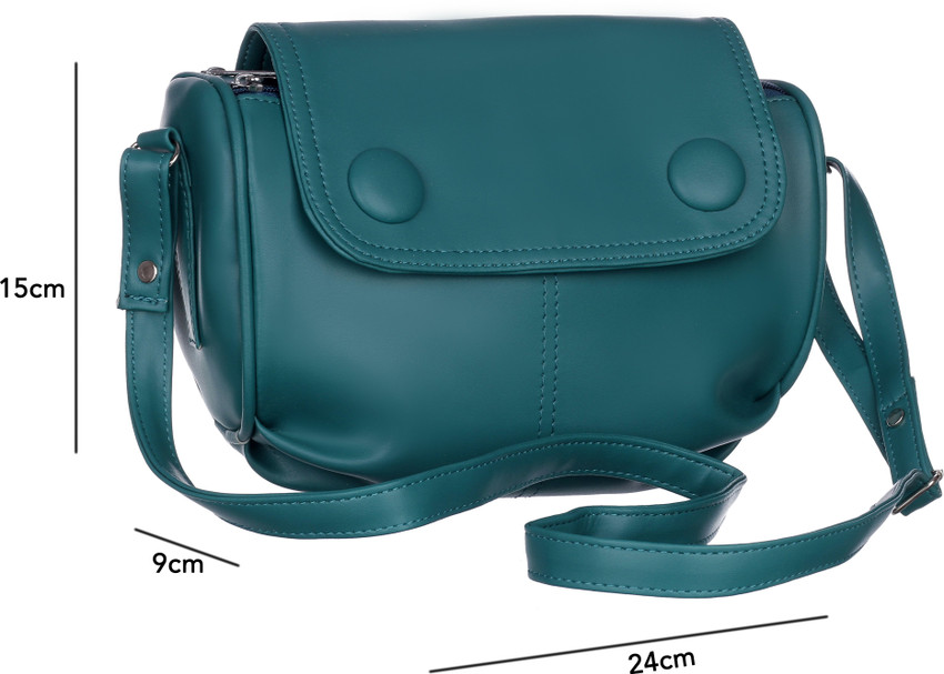 Leather Land Green Sling Bag Gorgeous Sling IN RAMA GREEN RAMA GREEN Price in India Flipkart