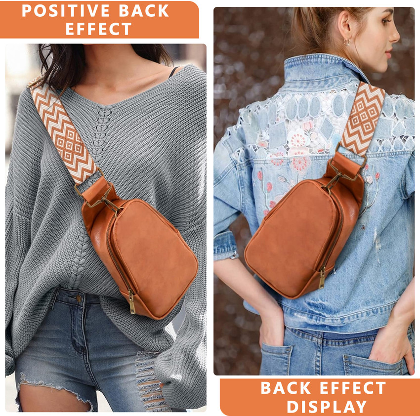 ELEPHANTBOAT Brown Sling Bag Women Cross Body Chest Bag Phone Bag Pure Color PU Bag for Women Shoulder Bag Brown Price in India Flipkart