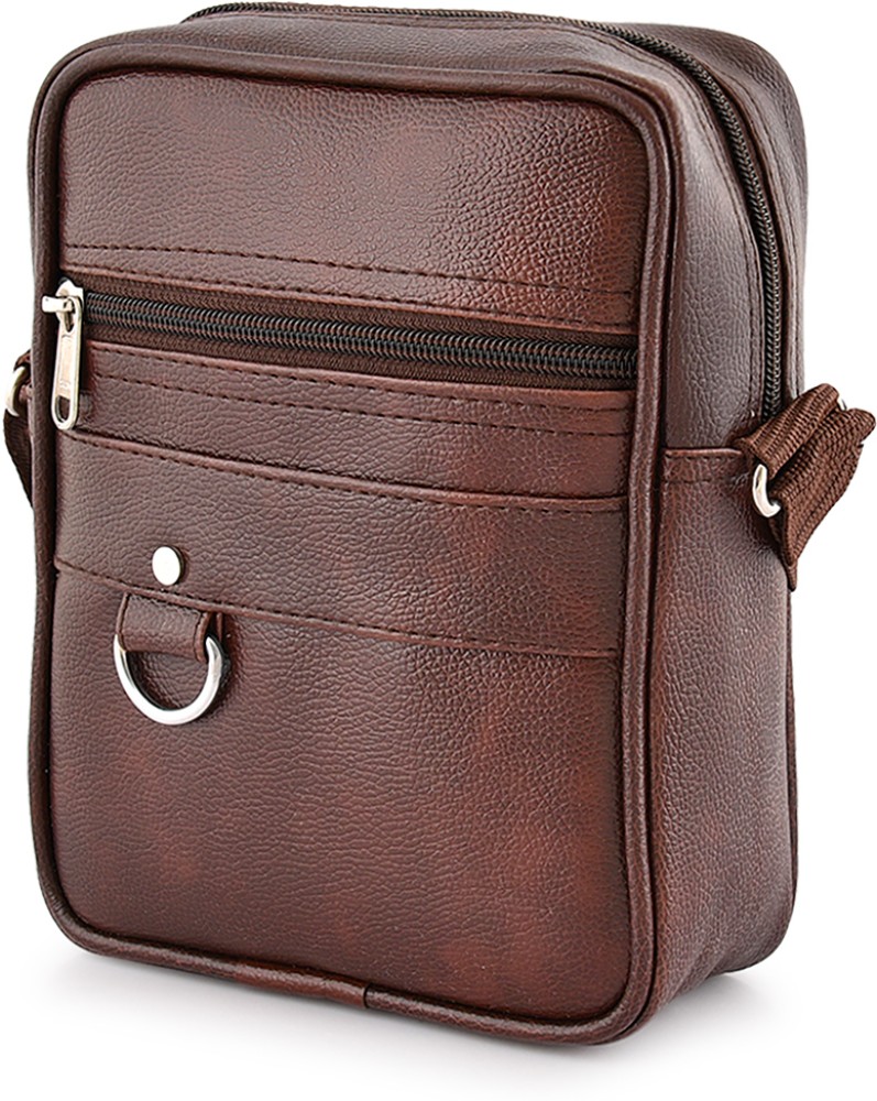 Alison Black Sling Bag Men Sling Bag-Small Brown - Price in India