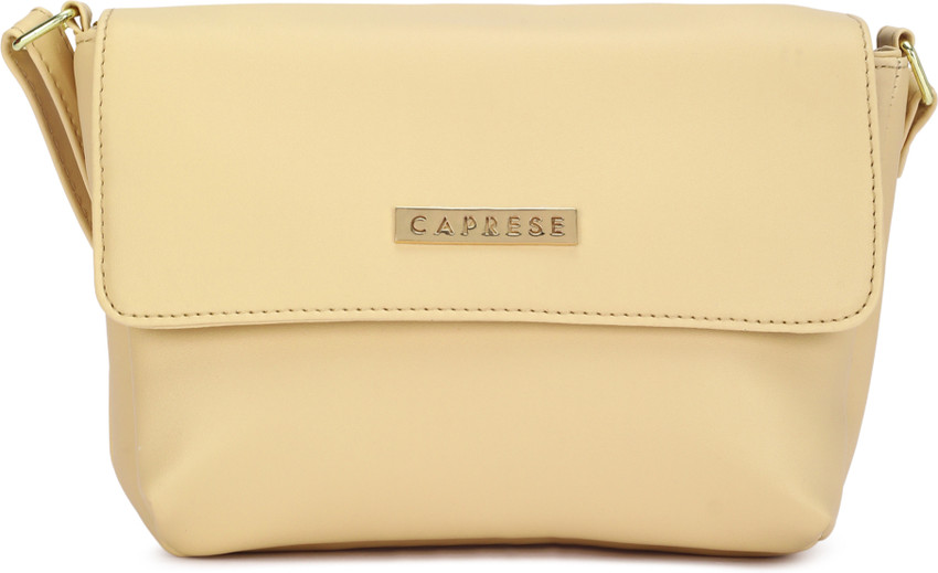 Caprese Beige Sling Bag Rohde Flap Sling Small Beige Handbag